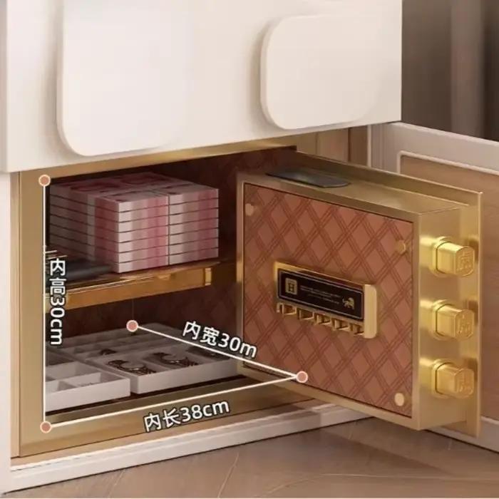 Table de chevet multifonctionnelle avec verrouillage par empreinte digitale