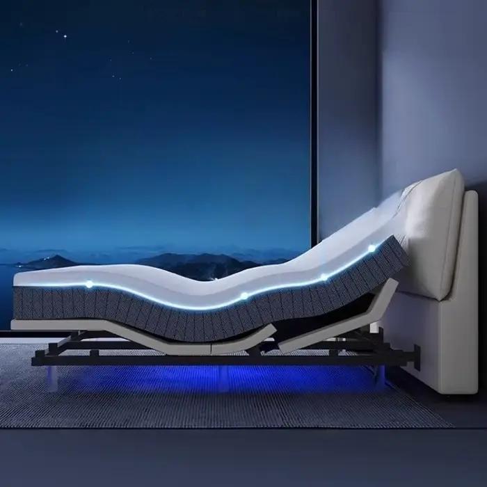 Tiroir chambre principale lit adolescentes nordique en bois lit De couchage rembourrage Double Cama De Lujo Para dortoir meubles