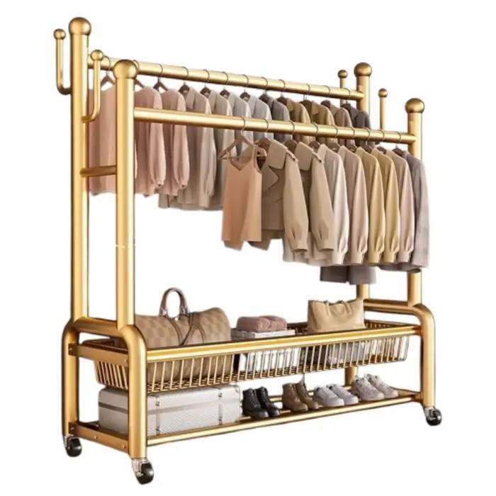 Hôtel chambre porte-vêtements minimaliste en métal placard filles