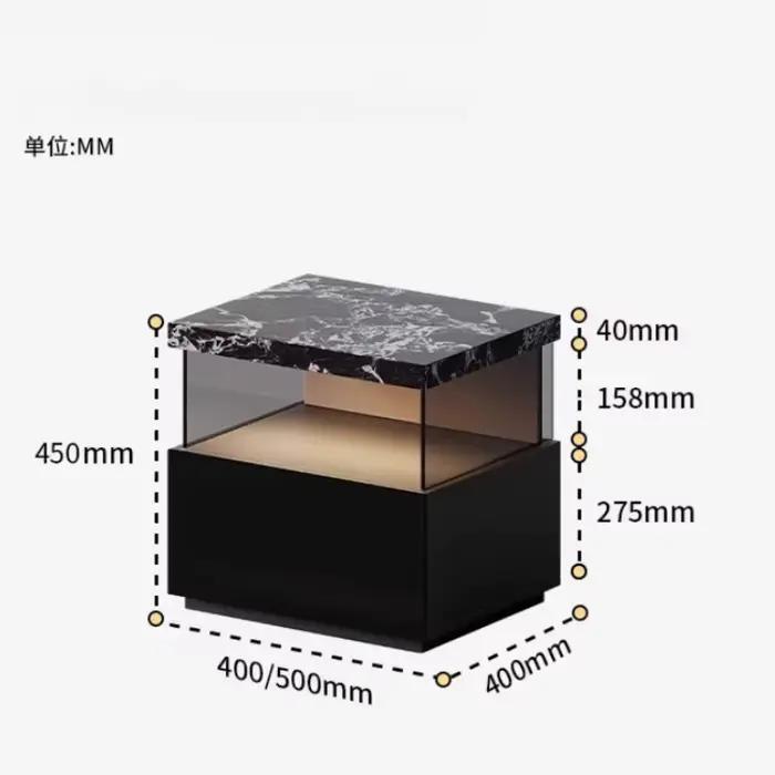 Table de chevet noire moderne