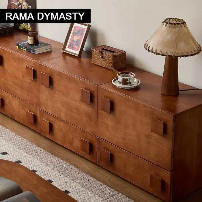 Meuble TV en Bois, Meuble de Rangement
