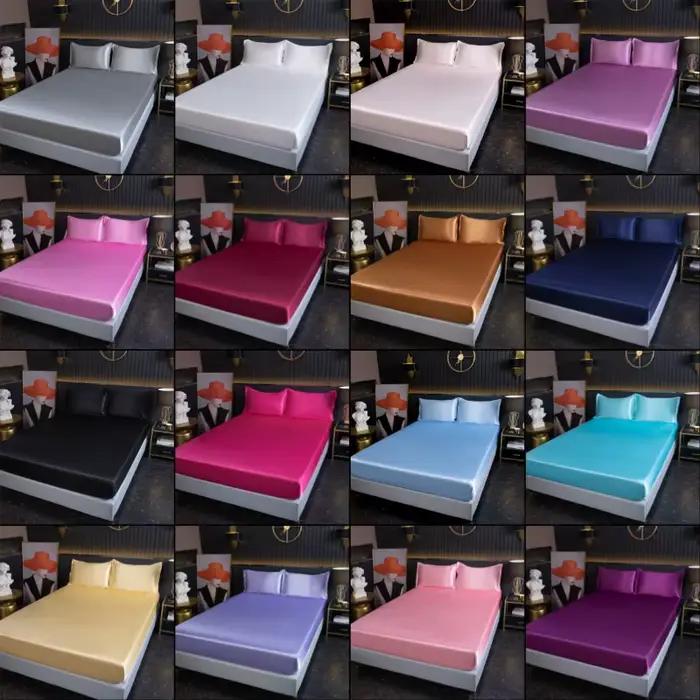 Drap-housse en satin de rayonne haut de gamme