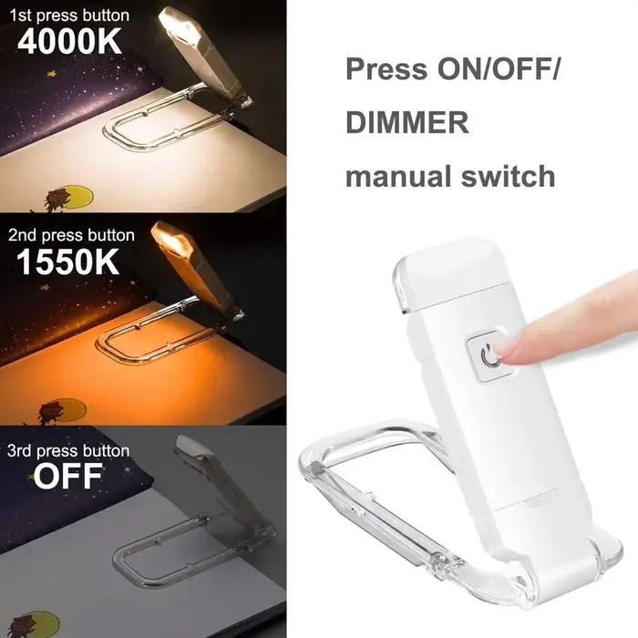 Lampe de livre LED à clipser