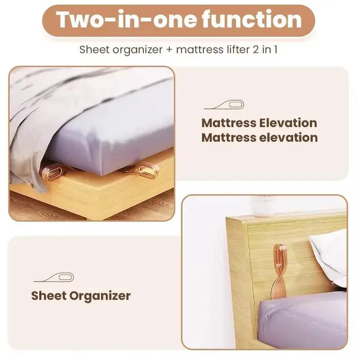 Support de drap de lit multifonctionnel