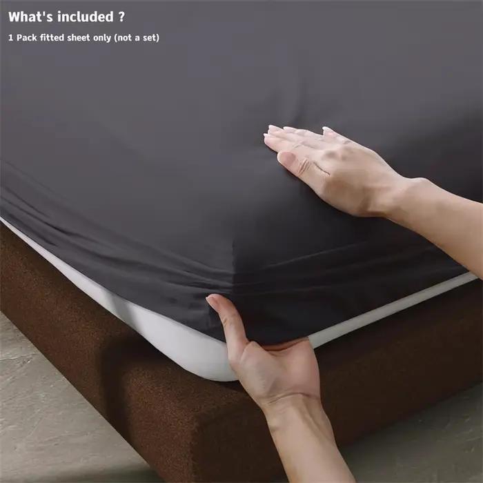 Drap-housse en coton égyptien ultra doux avec bandes élastiques