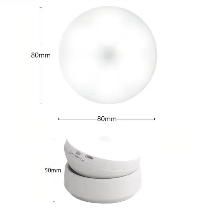 LED veilleuse USB charge intelligente Induction humaine pour armoire de chevet maison garde-robe éclairage capteur de mouvement lumière lampe à LED