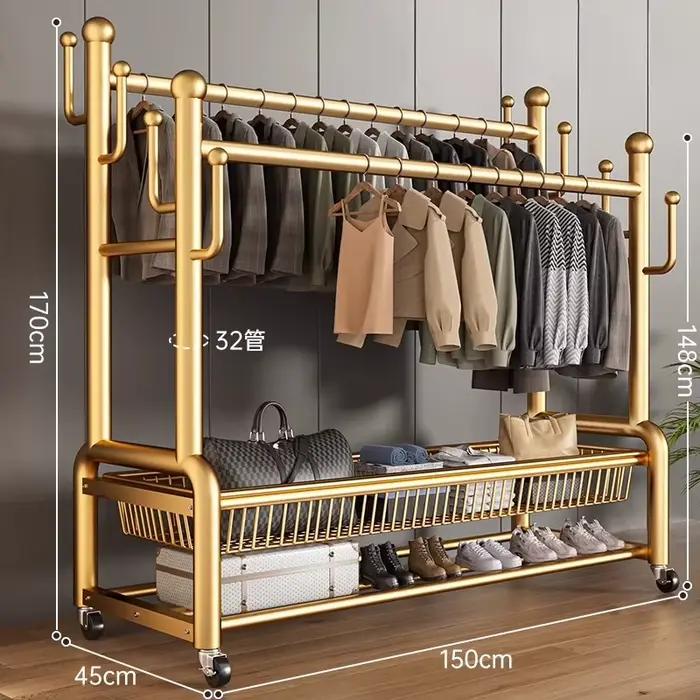 Hôtel chambre porte-vêtements minimaliste en métal placard filles
