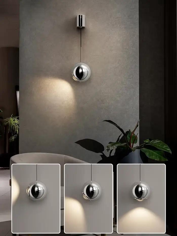 Chambre lampe de chevet murale réglable moderne luxe