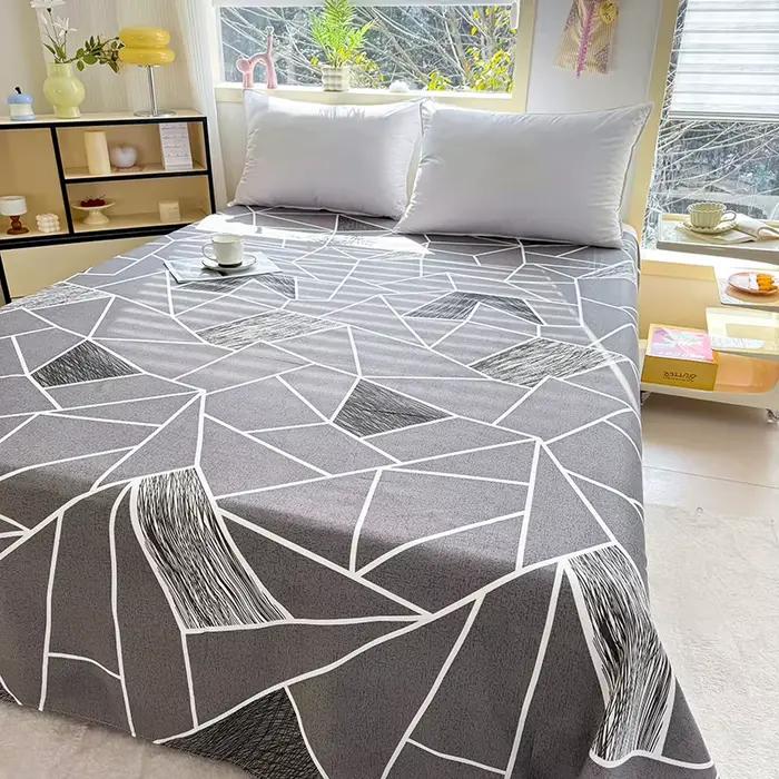 Un drap imprimé, literie respirante douce et confortable pour chambres à coucher