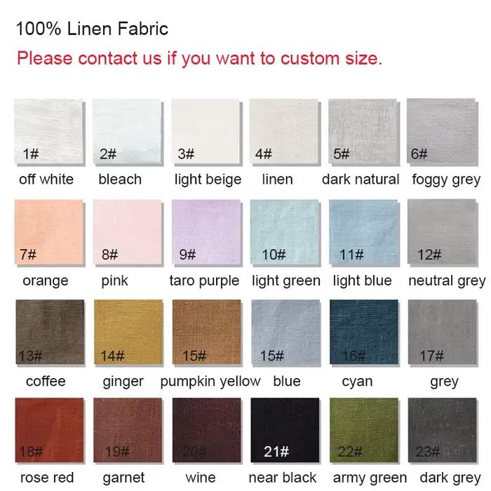 Drap-housse en lin naturel 100% pur