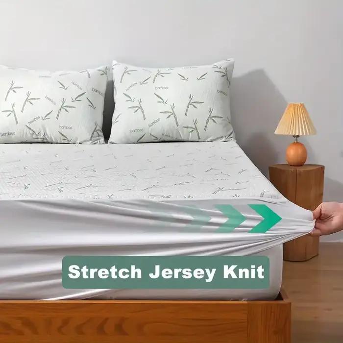 Protecteur de matelas en bambou
