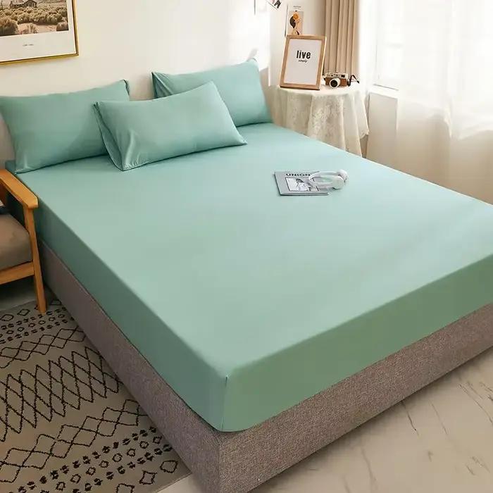 Housse de matelas respirante pour acariens - 360 ° Jupe élastique pour lit Queen/King de 8 à 21 po d'épaisseur