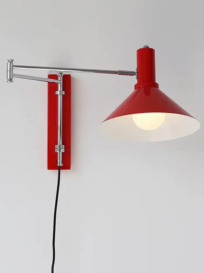Applique Murale Pliable à Bascule Rétro pour Chambre à Coucher