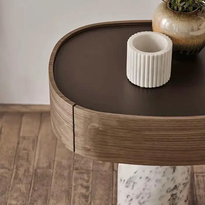 Table de chevet de luxe légère avec tiroirs