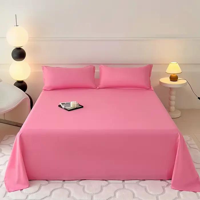 Draps plats de couleur unie