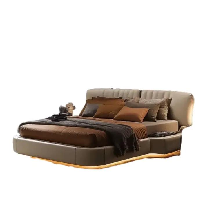 Lit King Size multifonctionnel élégant