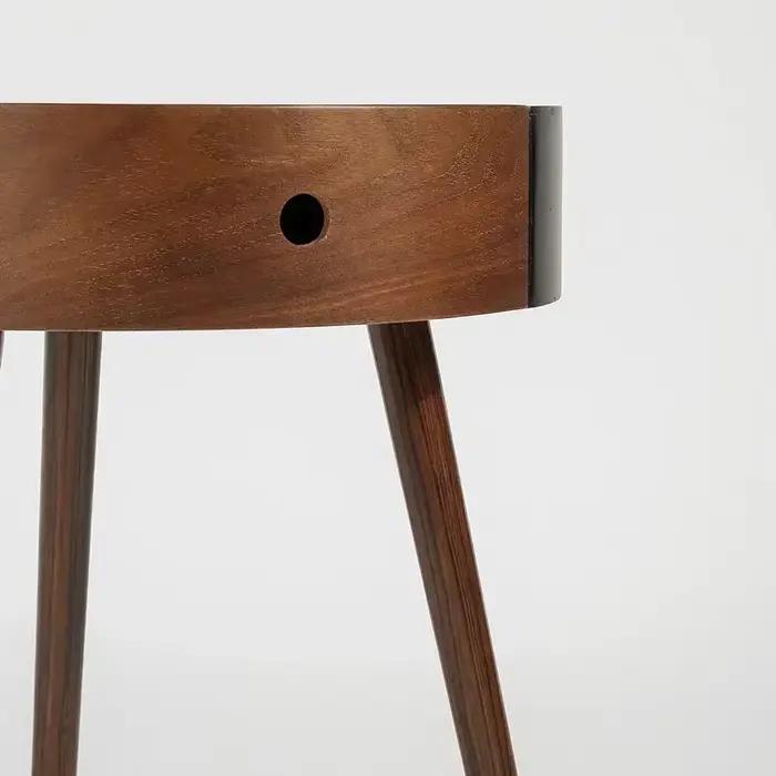 Table de chevet ronde minimaliste italienne