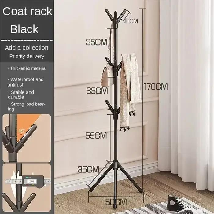 Porte-vêtements sur pied en forme de branche d'arbre