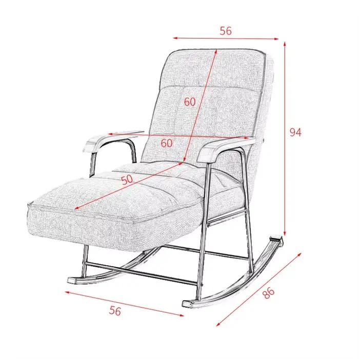 Fauteuil confortable Popula canapé inclinable chaise lit moderne salon maison loisirs canapés luxe unique meubles élégants