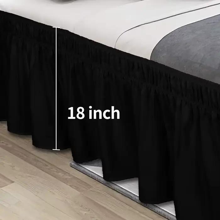 Jupes de lit à volants pour lits Queen