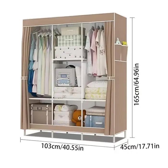 Armoire simple à trois colonnes