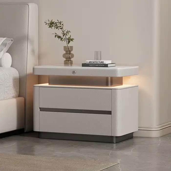 Tables De Chevet modernes De luxe légères avec tiroirs