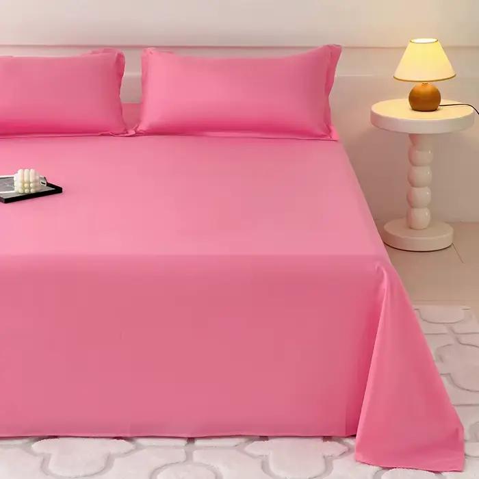 Draps plats de couleur unie