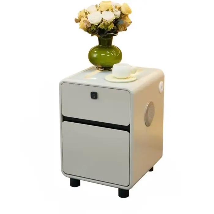 Tiroir européen Table De chevet chargeur minimaliste Unique commode