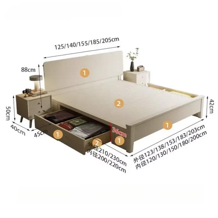 Tête de lit de luxe, barrière de lit efficace pour adultes