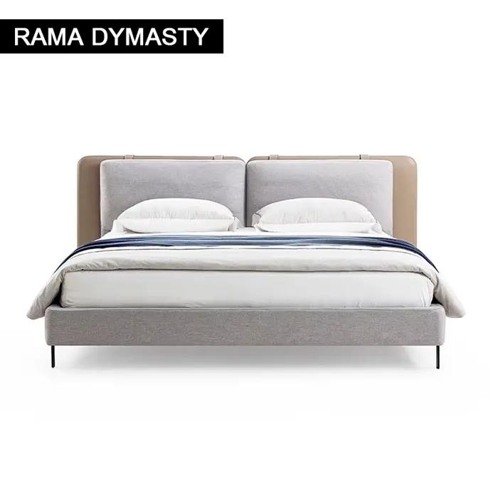 Lit en tissu minimaliste moderne