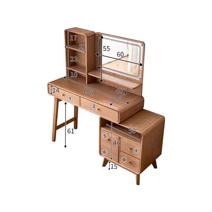 Table de Coiffeuse Vintage du milieu du siècle avec tiroir