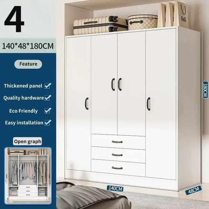 Armoire de chambre à coucher au design d'intérieur moderne