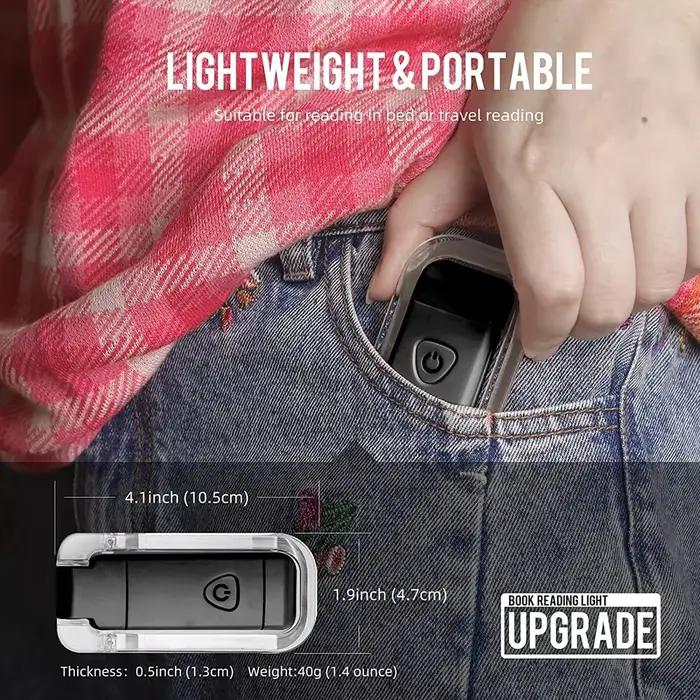 Lampe de livre LED à clipser