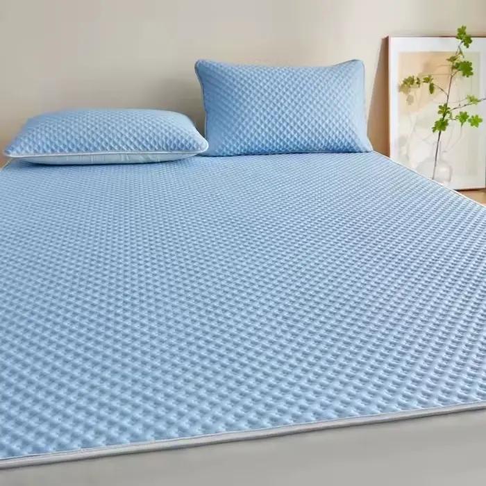 Matelas Rafraîchissant d'Été Respirant et Doux pour la Peau en Soie Glacée