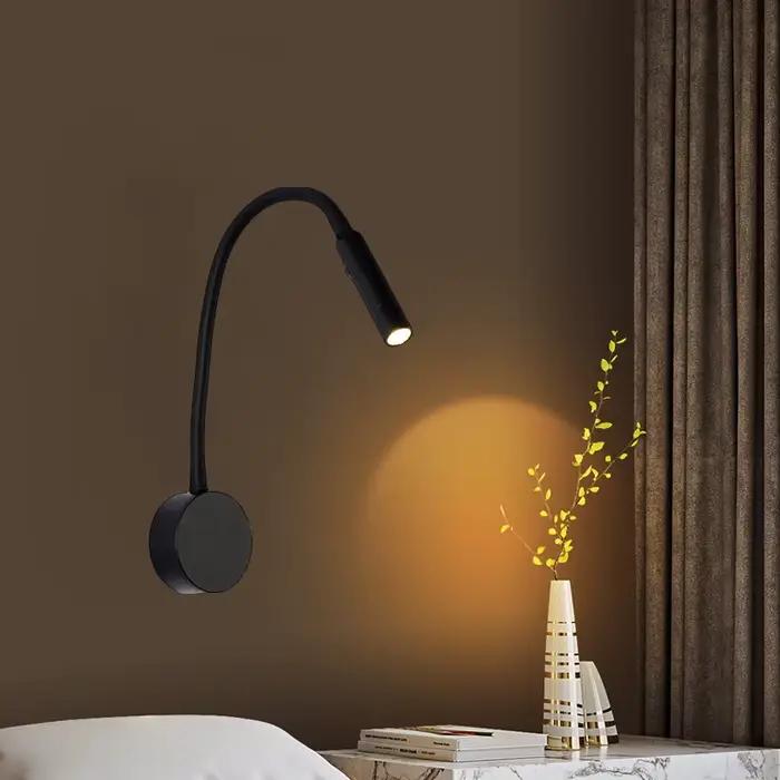 Applique murale de chevet LED rotative
