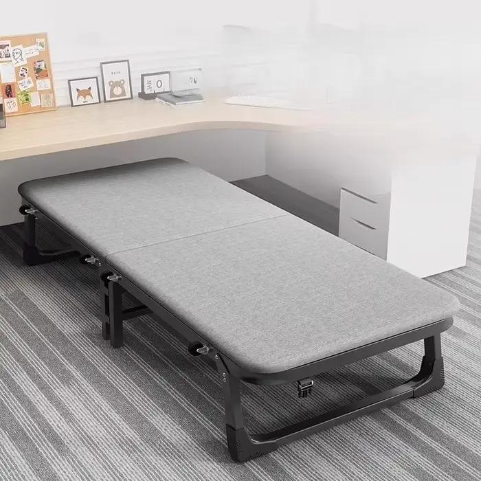 Pieds rembourrés lit pliant cadre minimaliste nordique couchage lit