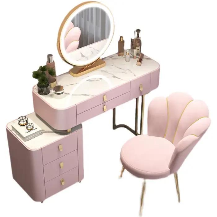 Coiffeuse miroir de vanité pour filles