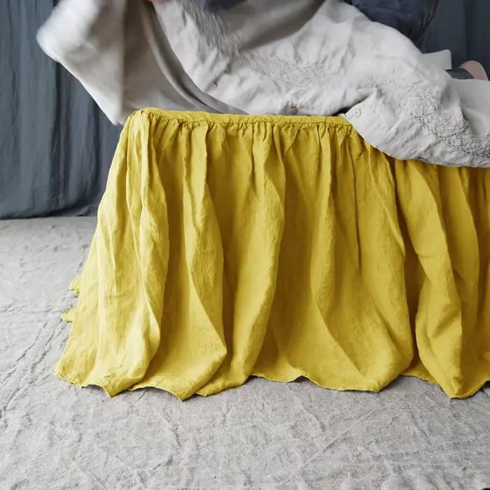 Drap-housse en lin naturel 100% pur