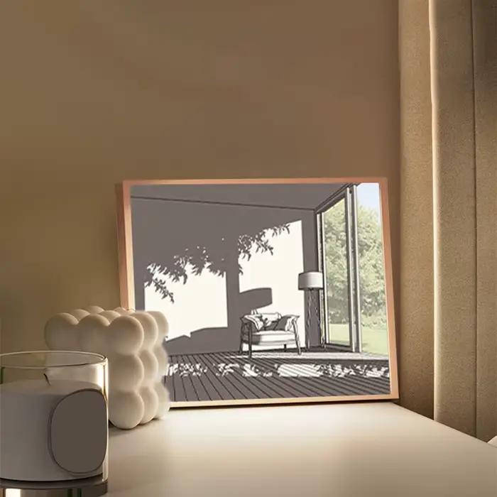 INS LED lumière décorative peinture chevet photo japon Anime Style créatif moderne simuler soleil dessin veilleuse cadeau