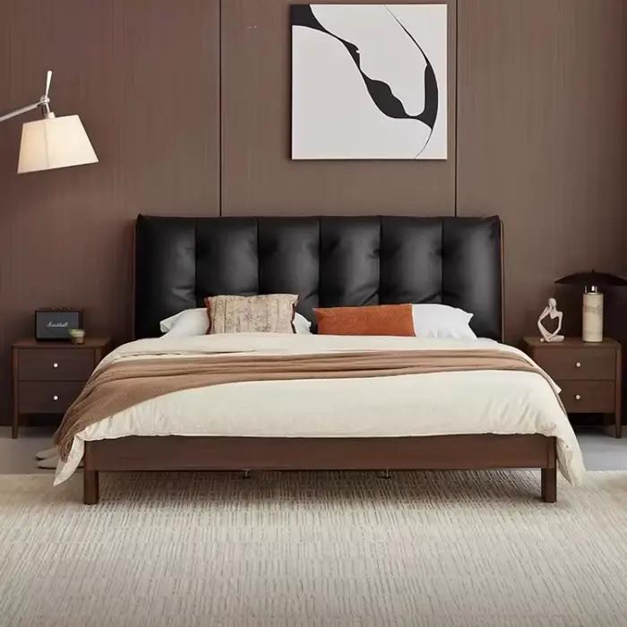 Lits uniques Vintage rangement en bois lit français pleine taille boîte De rembourrage cadre Cama De Lujo Para dortoir meubles De chambre