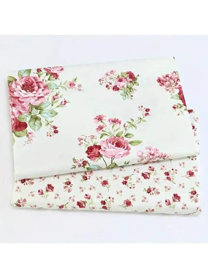 Ensemble de 2 pièces, beaux tissus floraux pour literie