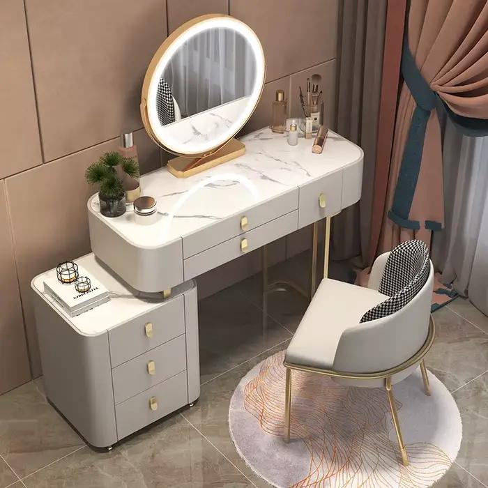 Coiffeuse miroir de vanité pour filles