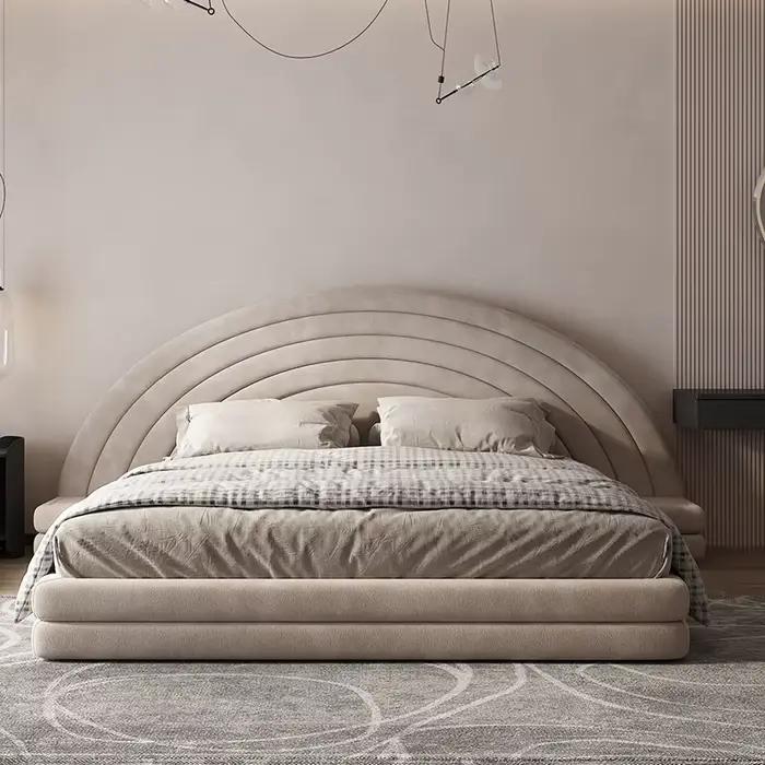 Tête de lit Double, tables de chevet de luxe