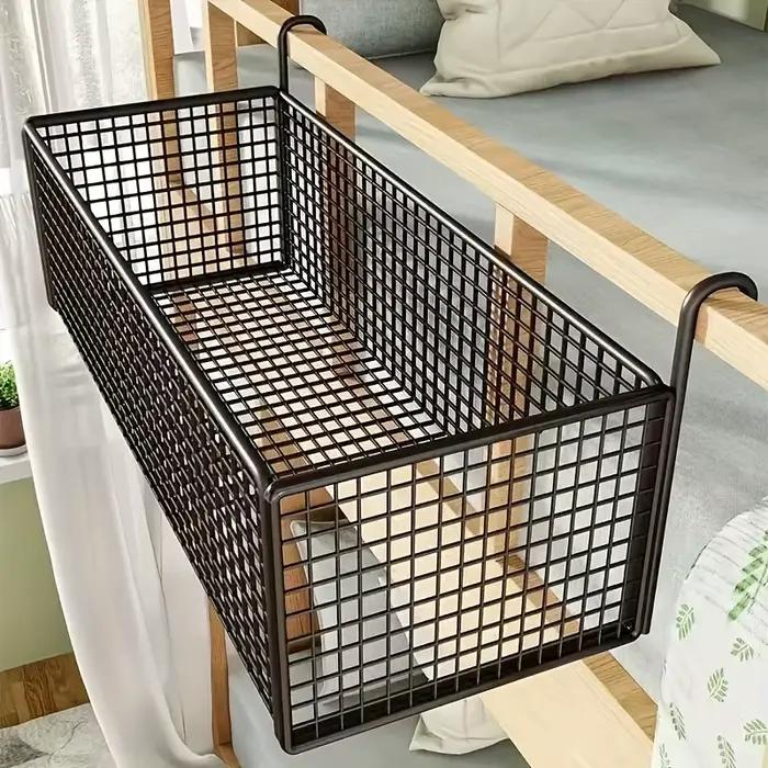 1 panier de rangement en fer pour chevet