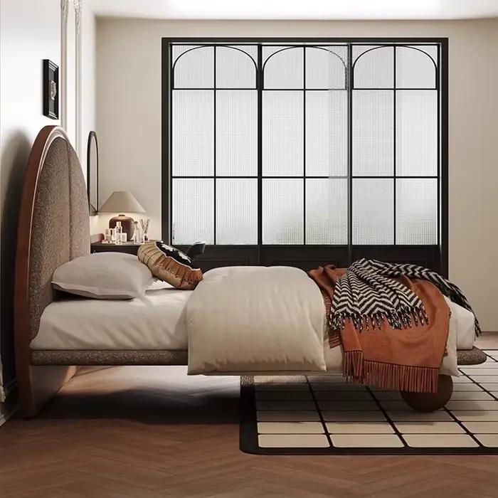 Lit esthétique 180x200cm avec table de chevet