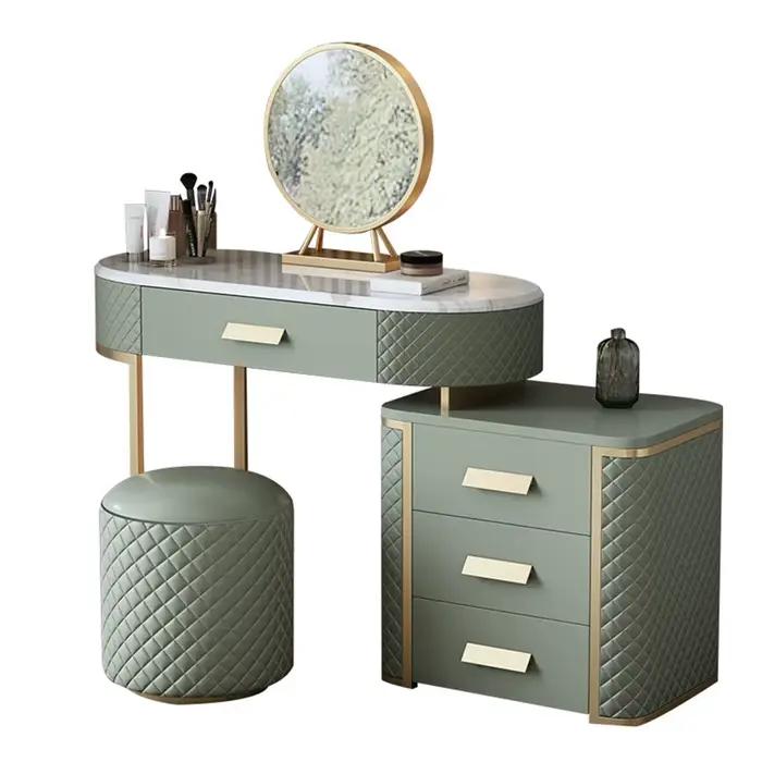 Nouveau Design de luxe chambre maison avec miroir coiffeuse de haute qualité meubles