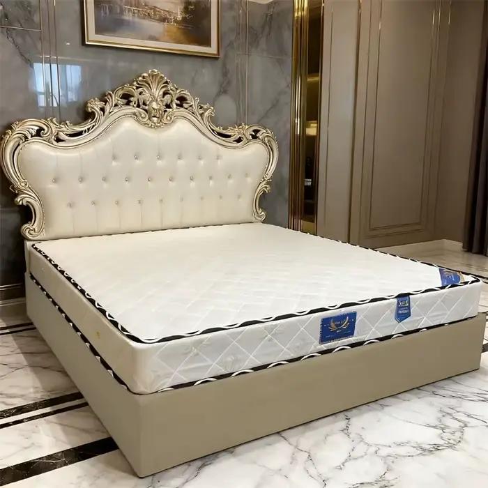 Jupe de lit en tissu de lin épais et confortable de haute qualité