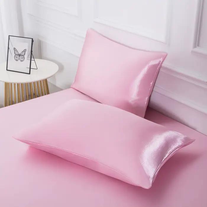Ensemble de draps-housses de couleur unie