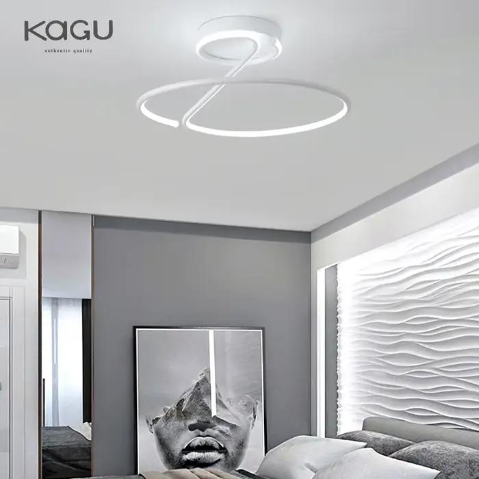 Plafonnier LED Chromé Blanc