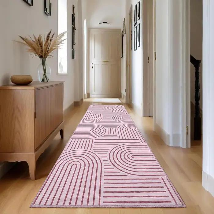Tapis de couloir modernes longs et abstraits